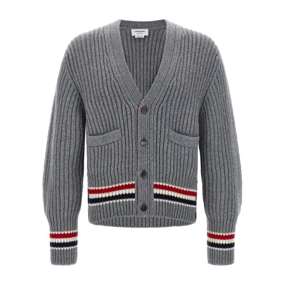 Thom Browne Gray Cashmere Men's Cardigan